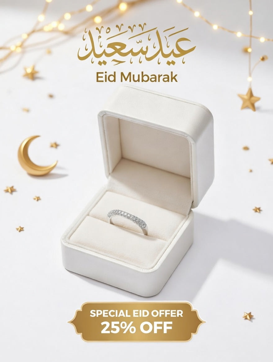 Eid Special Diamond Band Ring – 25% Off